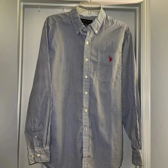 U. S. Polo Assn Stripped Long Sleeve Shirt - Picture 1 of 5